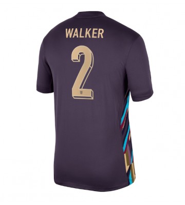 England Kyle Walker #2 Replika Udebanetrøje EM 2024 Kortærmet